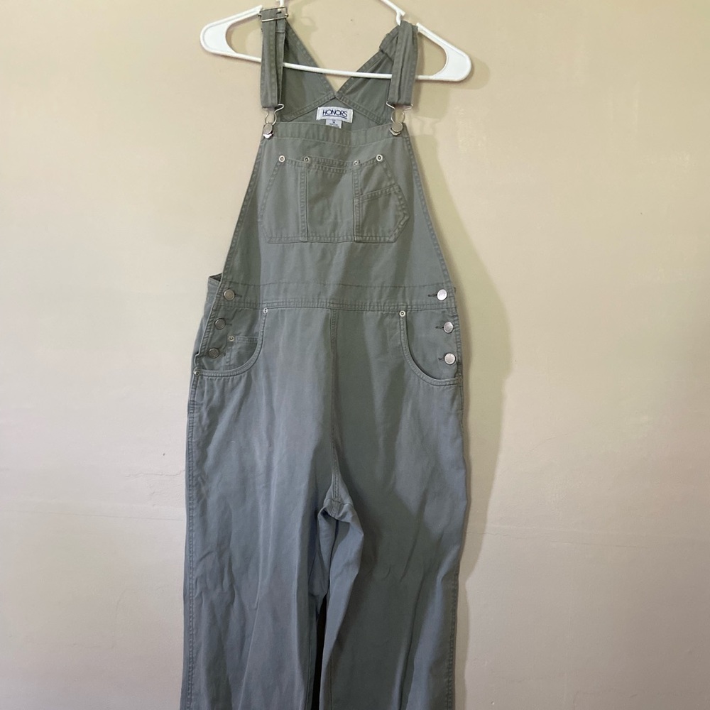 Green oversized overalls!